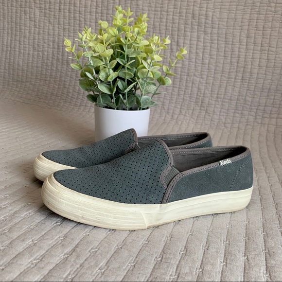 keds double decker perforated suede women's sneakers